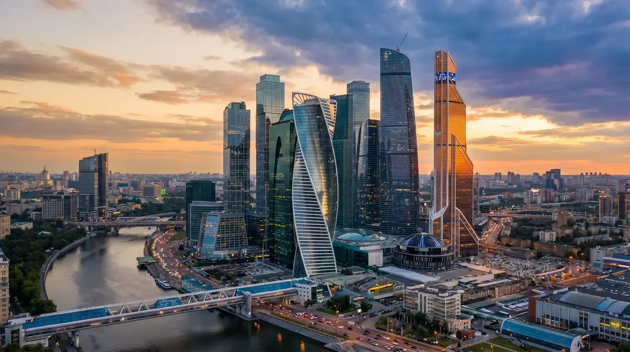 Москва-Сити — современный деловой центр Москвы, Россия